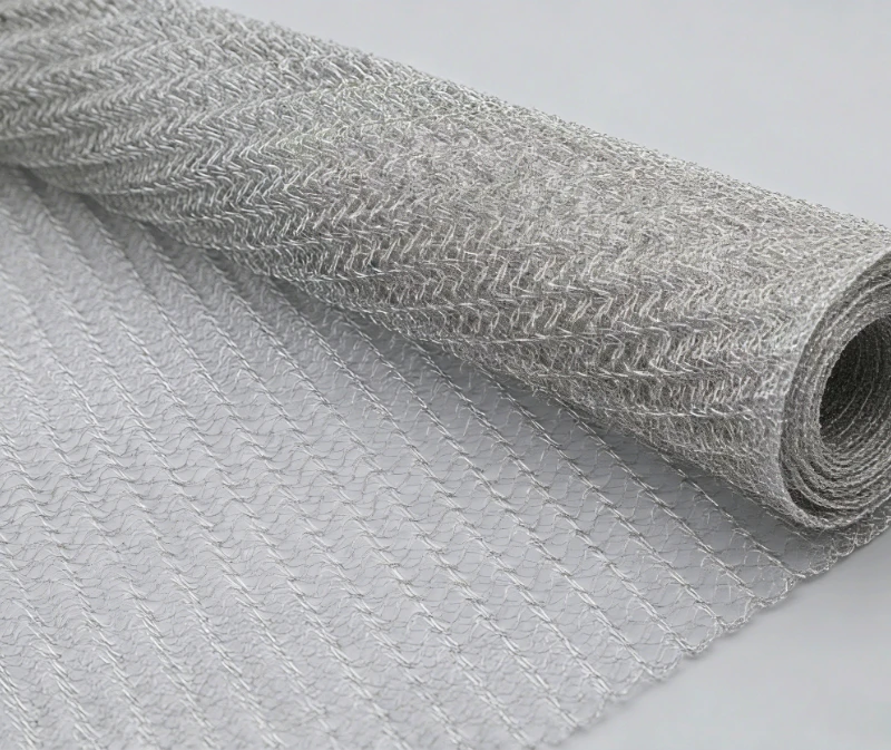 Gestricktes Netz aus legiertem Metall
