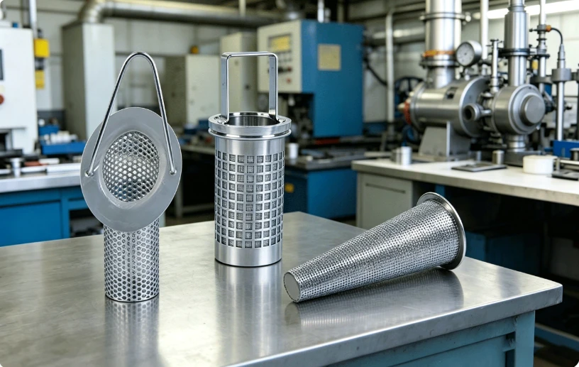 Speziell geformte Metallfilterelemente