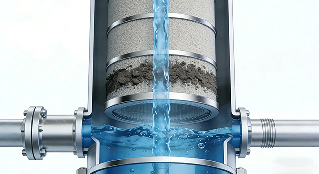 Funktionsprinzip von Sintermetallfilterelementen